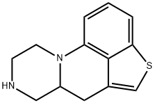 6,6A,7,8,9,10-六氢吡嗪并[1,2-A]噻吩并[4,3,2-DE]喹啉 结构式