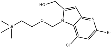(5-溴-7-氯-1-((2-(三甲基甲硅烷基)乙氧基)甲基)-1H-吡咯并[3,2-B]吡啶-2-基)甲醇,2918815-67-3,结构式