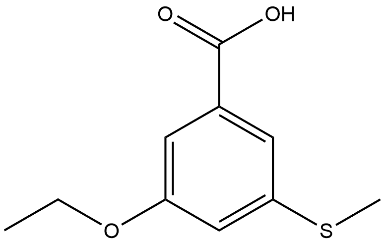 3-Ethoxy-5-(methylthio)benzoic acid Structure