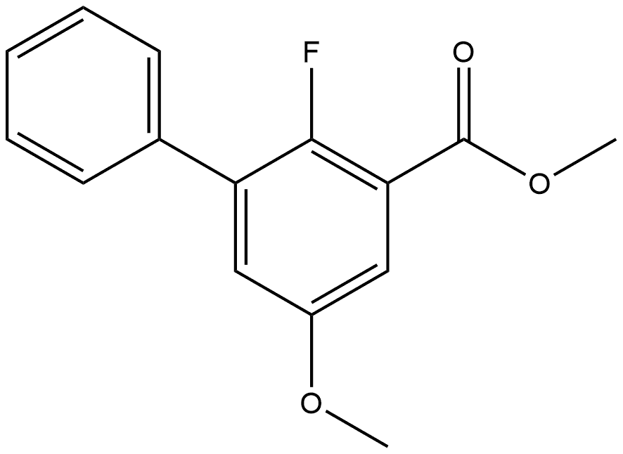 Methyl 2-fluoro-5-methoxy-[1,1'-biphenyl]-3-carboxylate Structure