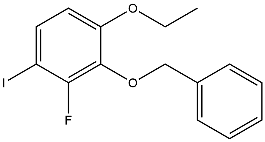 2-(Benzyloxy)-1-ethoxy-3-fluoro-4-iodobenzene Struktur