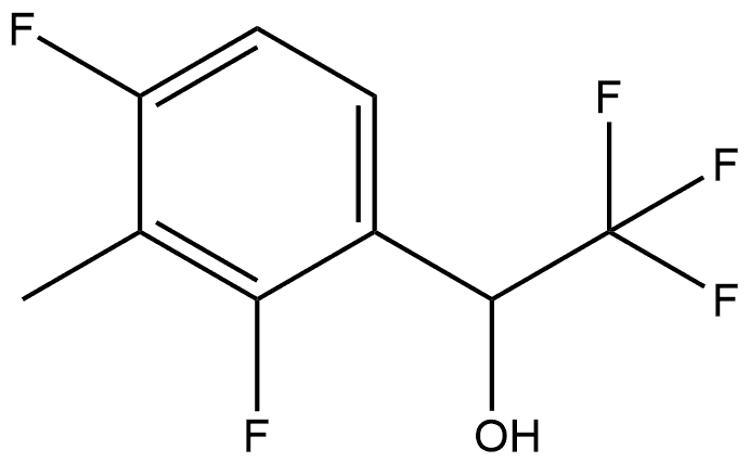 1-(2,4-Difluoro-3-methylphenyl)-2,2,2-trifluoroethanol 结构式