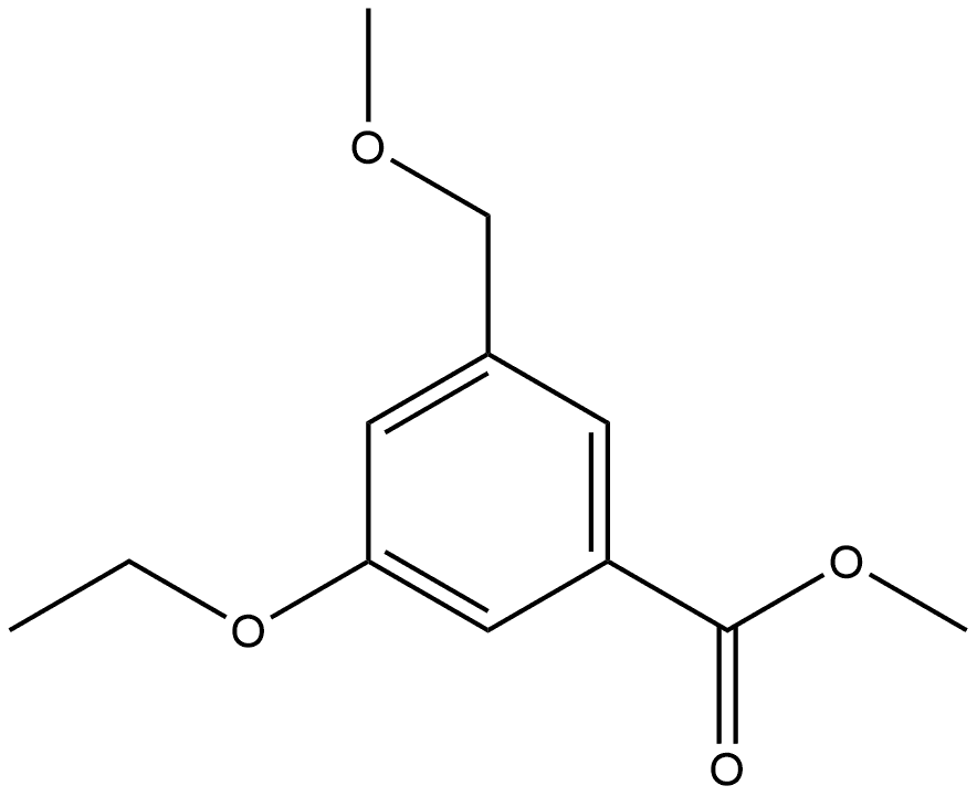 Methyl 3-ethoxy-5-(methoxymethyl)benzoate Structure