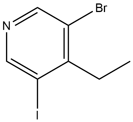 3-Bromo-4-ethyl-5-iodopyridine Structure