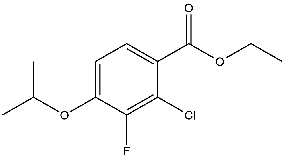 Ethyl 2-chloro-3-fluoro-4-isopropoxybenzoate Structure