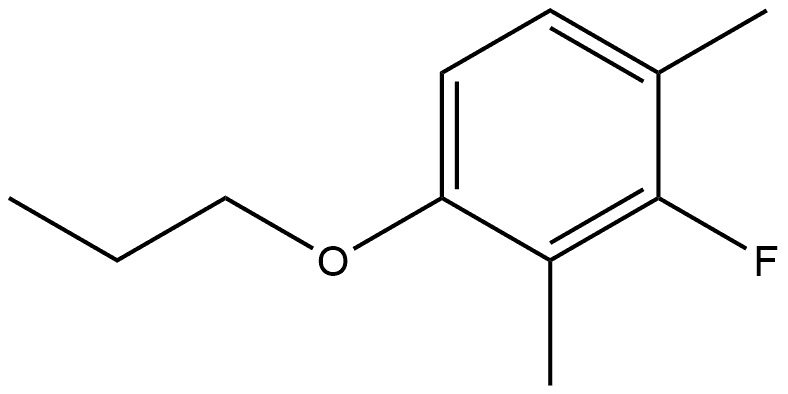 2-Fluoro-1,3-dimethyl-4-propoxybenzene 化学構造式