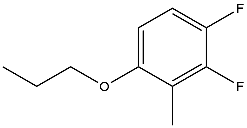 1,2-Difluoro-3-methyl-4-propoxybenzene 结构式