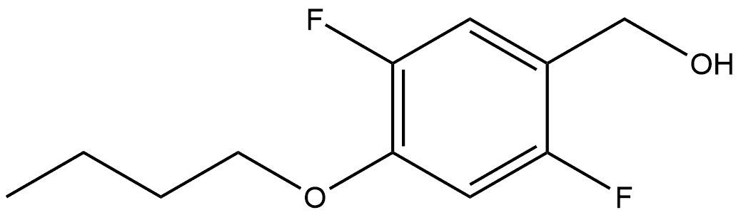 (4-Butoxy-2,5-difluorophenyl)methanol Structure