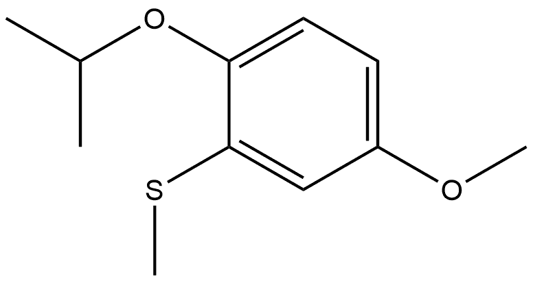 (2-Isopropoxy-5-methoxyphenyl)(methyl)sulfane 结构式