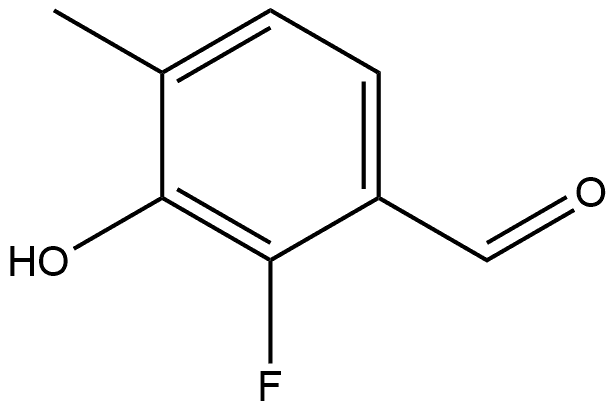2-fluoro-3-hydroxy-4-methylbenzaldehyde Structure