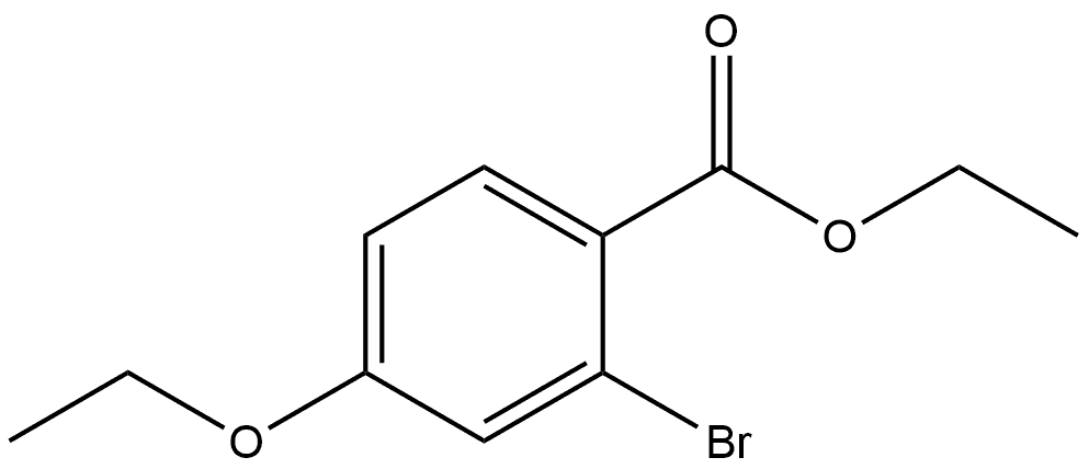 Ethyl 2-bromo-4-ethoxybenzoate 化学構造式