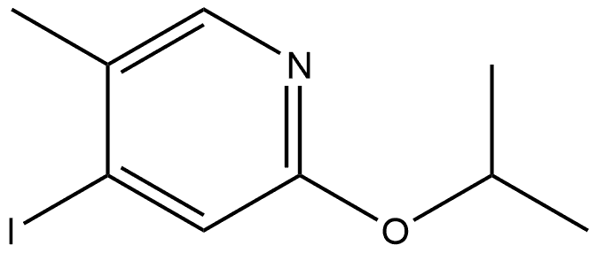 4-iodo-2-isopropoxy-5-methylpyridine 化学構造式
