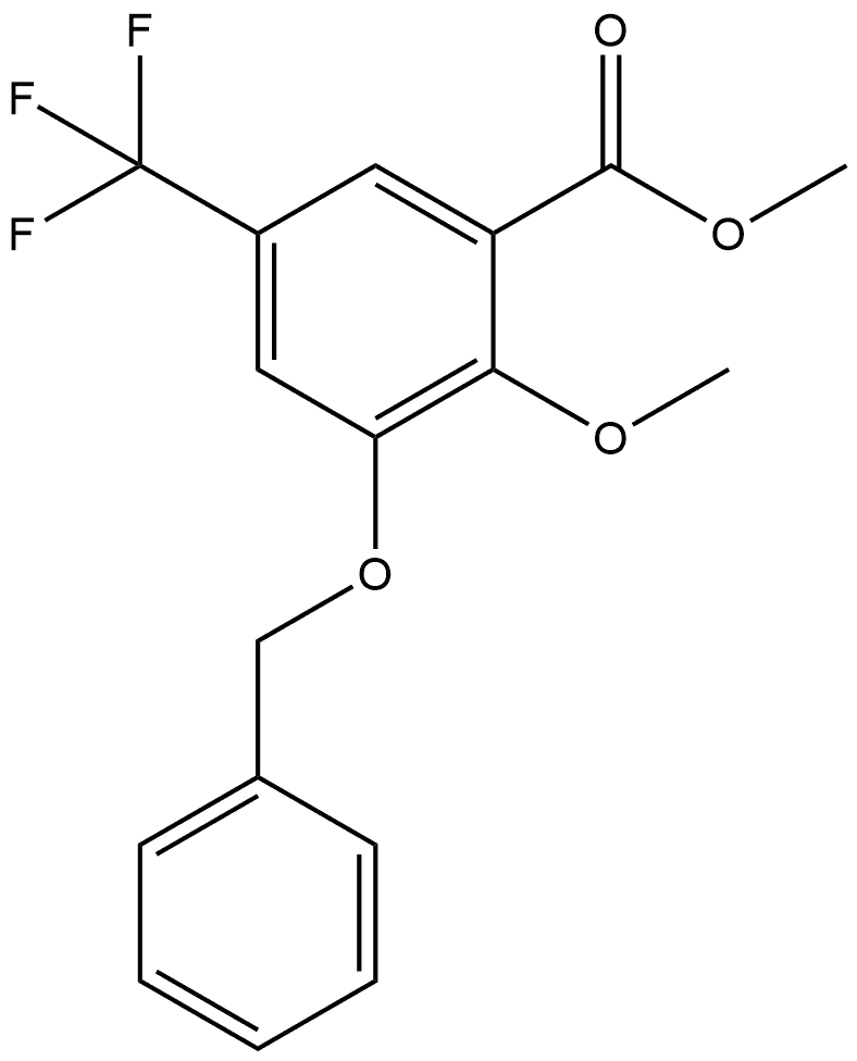 Methyl 3-(benzyloxy)-2-methoxy-5-(trifluoromethyl)benzoate Structure
