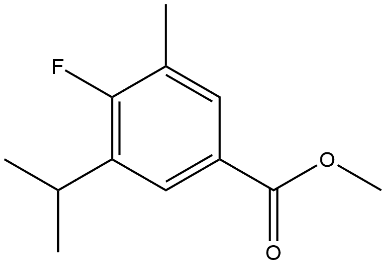 Methyl 4-fluoro-3-isopropyl-5-methylbenzoate Structure