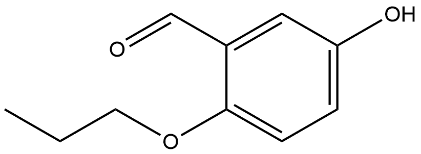5-hydroxy-2-propoxybenzaldehyde Structure