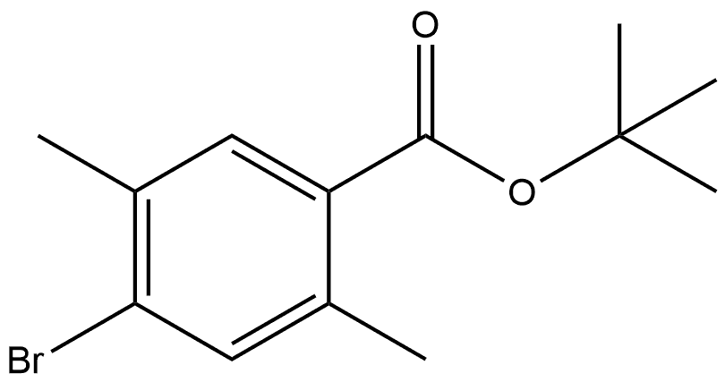 Tert-butyl 4-bromo-2,5-dimethylbenzoate Struktur