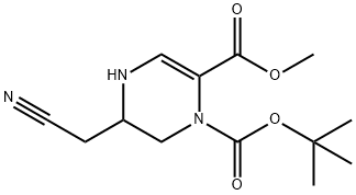 1-(叔丁基)2-甲基5-(氰甲基)-5,6-二氢吡嗪-1,2(4H)-二羧酸酯, 2918975-95-6, 结构式