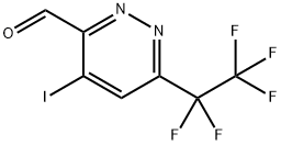 4-碘-6-(全氟乙基)哒嗪-3-甲醛,2918992-72-8,结构式