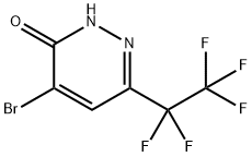 4-溴-6-(全氟乙基)哒嗪-3(2H)-酮, 2918993-70-9, 结构式