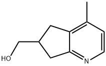 5H-Cyclopenta[b]pyridine-6-methanol, 6,7-dihydro-4-methyl- Struktur