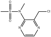 Methanesulfonamide, N-[3-(chloromethyl)-2-pyrazinyl]-N-methyl- Structure