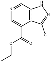 Ethyl 3-chloro-1H-pyrazolo[3,4-c]pyridine-4-carboxylate Struktur