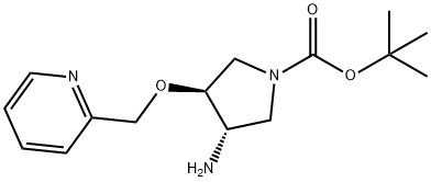 2919476-53-0 (3S,4S)-3-氨基-4-(吡啶-2-基甲氧基)吡咯烷-1-羧酸叔丁酯