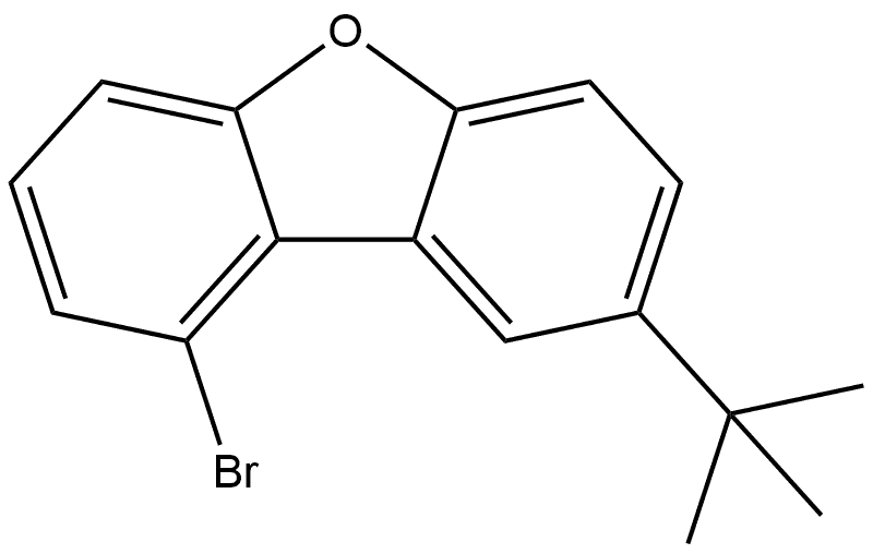 1-bromo-8-(tert-butyl)dibenzo[b.d]furan Structure