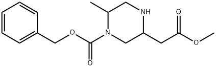 Benzyl 5-(2-methoxy-2-oxoethyl)-2-methylpiperazine-1-carboxylate|5-(2-甲氧基-2-氧乙基)-2-甲基哌嗪-1-羧酸苄酯