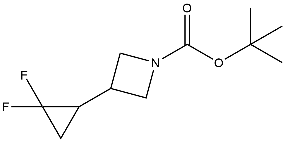 tert-butyl 3-(2,2-difluorocyclopropyl)azetidine-1-carboxylate Structure