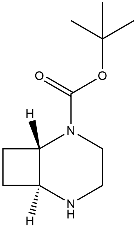 tert-butyl (1S,6S)-2,5-diazabicyclo[4.2.0]octane-2-carboxylate Struktur