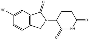 3-(6-Mercapto-1-oxoisoindolin-2-yl)piperidine-2,6-dione Structure