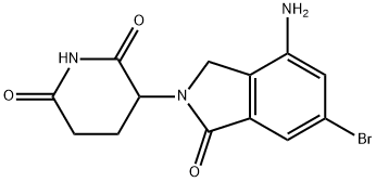 3-(4-氨基-6-溴-1-氧代异吲哚啉-2-基)哌啶-2,6-二酮,2920395-17-9,结构式