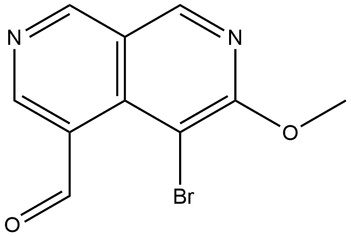 5-溴-6-甲氧基-2,7-萘吡啶-4-甲醛, 2920716-12-5, 结构式