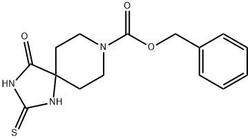 Benzyl 4-oxo-2-thioxo-1,3,8-triazaspiro[4.5]decane-8-carboxylate Struktur