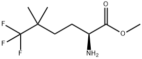 Methyl (S)-2-amino-6,6,6-trifluoro-5,5-dimethylhexanoate Struktur