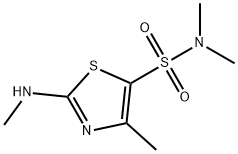5-Thiazolesulfonamide, N,N,4-trimethyl-2-(methylamino)- Struktur