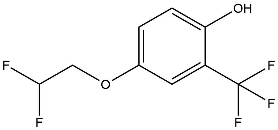 4-(2,2-difluoroethoxy)-2-(trifluoromethyl)phenol Structure