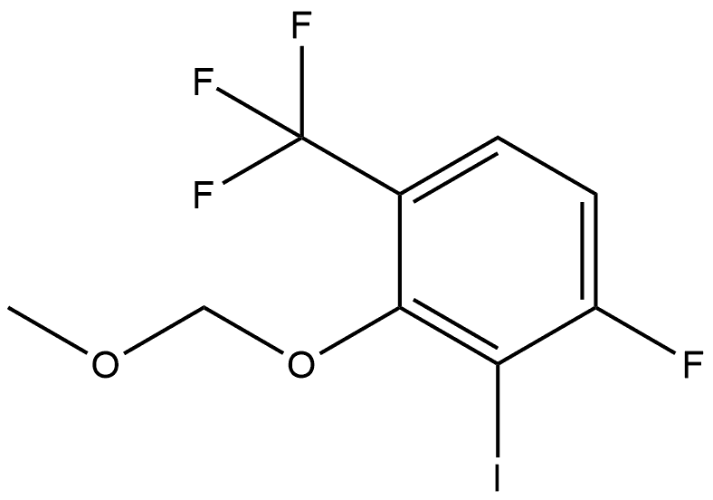 1-fluoro-2-iodo-3-(methoxymethoxy)-4-(trifluoromethyl)benzene Structure