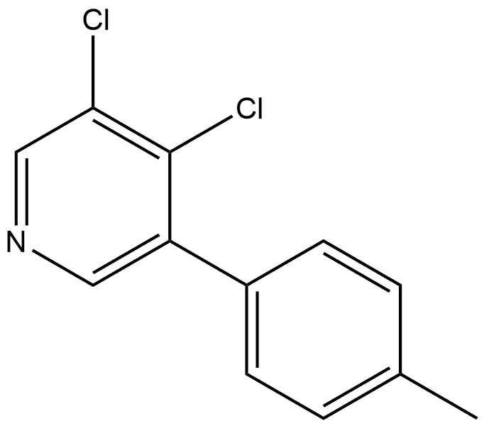 3,4-dichloro-5-(p-tolyl)pyridine Struktur