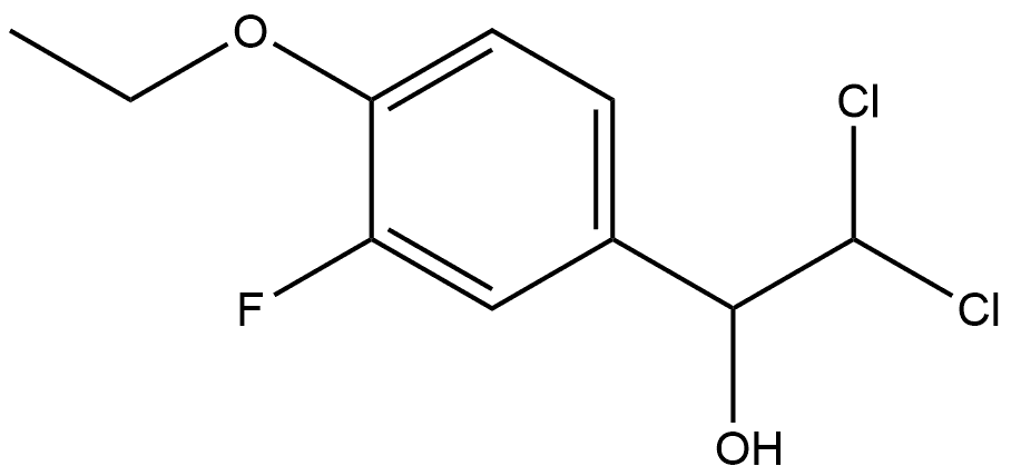 2,2-Dichloro-1-(4-ethoxy-3-fluorophenyl)ethanol Structure