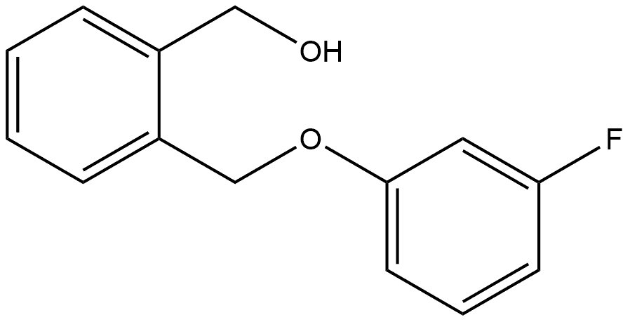 (2-((3-fluorophenoxy)methyl)phenyl)methanol Struktur