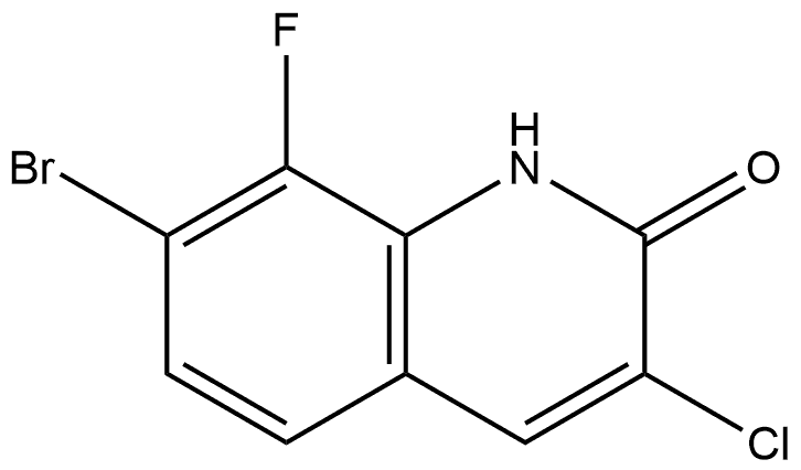 2(1H)-Quinolinone, 7-bromo-3-chloro-8-fluoro- Struktur