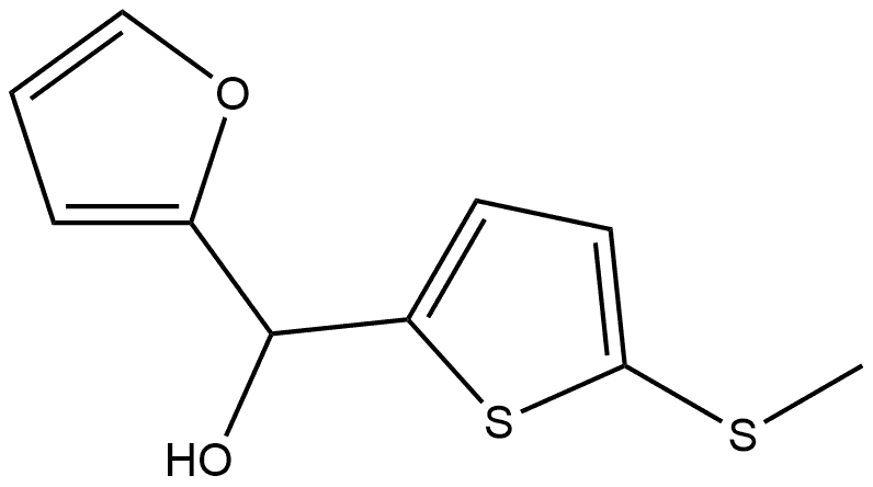 furan-2-yl(5-(methylthio)thiophen-2-yl)methanol Structure