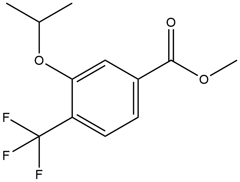 methyl 3-isopropoxy-4-(trifluoromethyl)benzoate 化学構造式