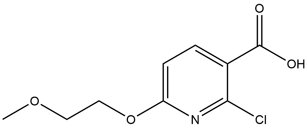 2-chloro-6-(2-methoxyethoxy)nicotinic acid Structure