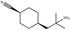 CIS-4-(2-氨基-2-甲基丙基)环己烷-1-腈,2921801-97-8,结构式