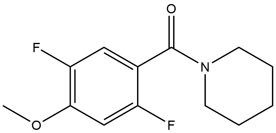 (2,5-difluoro-4-methoxyphenyl)(piperidin-1-yl)methanone,2921845-95-4,结构式