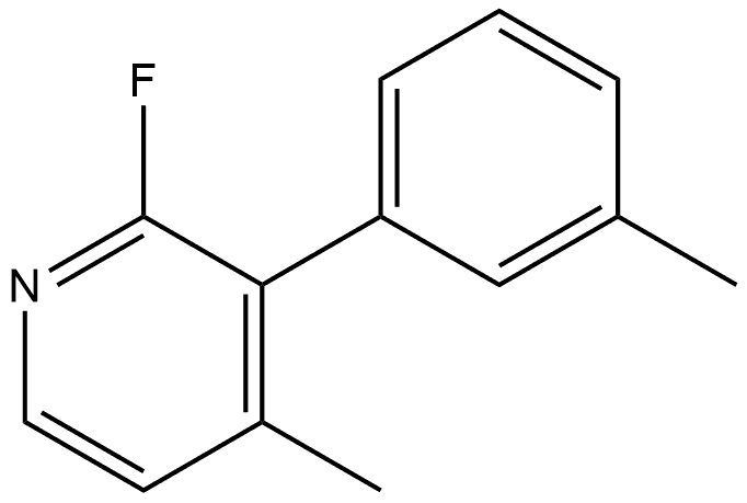 2-fluoro-4-methyl-3-(m-tolyl)pyridine Structure