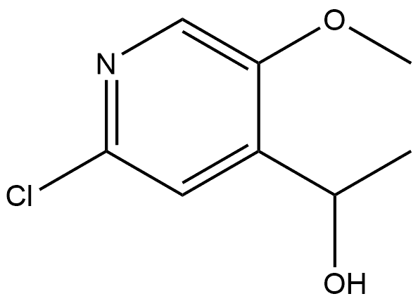 1-(2-chloro-5-methoxypyridin-4-yl)ethanol,2921868-49-5,结构式